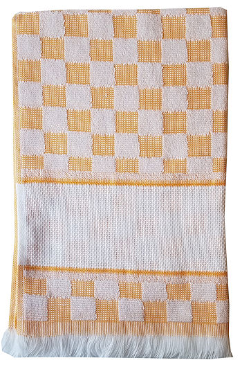 Verona Kitchen Towels / Orange/White