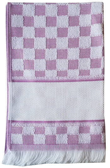 Verona Kitchen Towels / Lilac/White