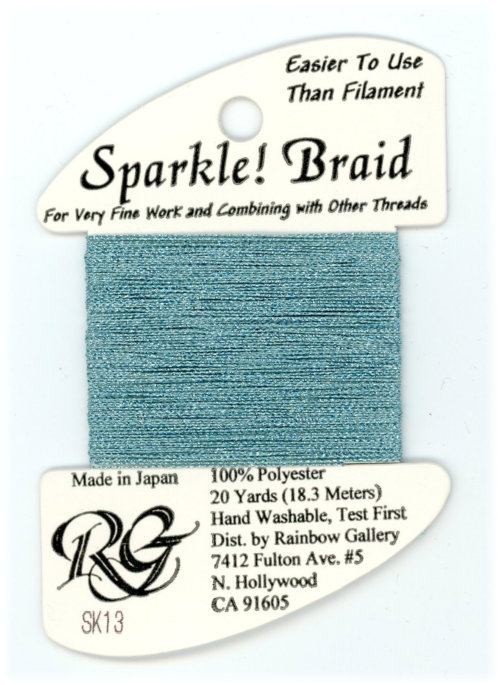 Rainbow Gallery Sparkle Braid / Lite Blue SK13