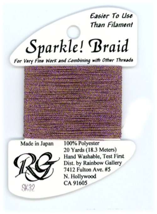 Rainbow Gallery Sparkle Braid / Violet SK32