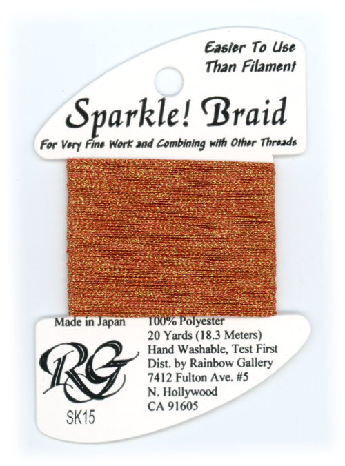 Rainbow Gallery Sparkle Braid / Chinese Red SK15