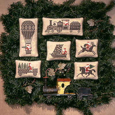 Santa Rides Cross Stitch Patterns Embroidery Patterns by ...