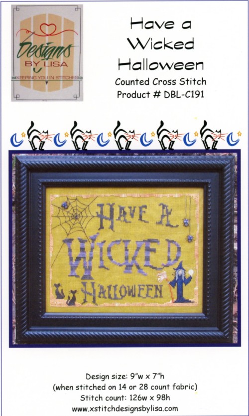Have a Wicked Halloween Cross Stitch Pattern