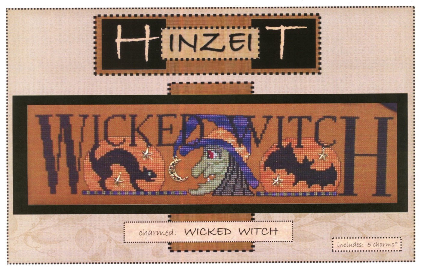 Wicked Witch (with charms) - Cross Stitch Pattern Embroidery Patterns by  Hinzeit