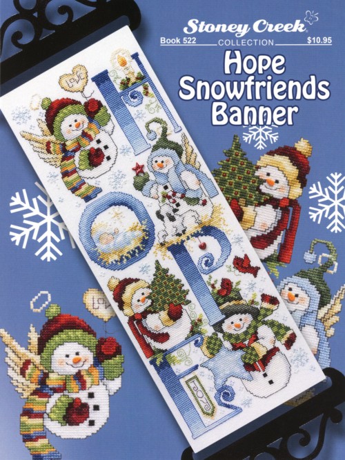 Hope Snowfriends Banner Cross Stitch Pattern