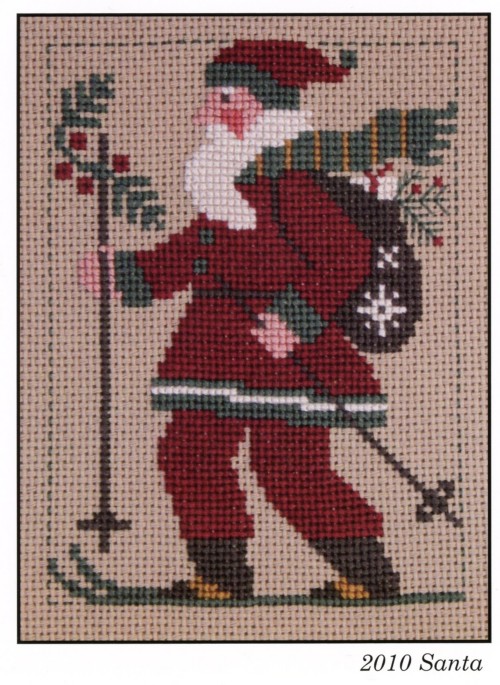 Prairie Schooler Santa, Annual Release Cross Stitch Pattern / 2010