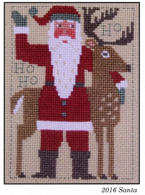 Prairie Schooler Santa, Annual Release Cross Stitch Pattern / 2016