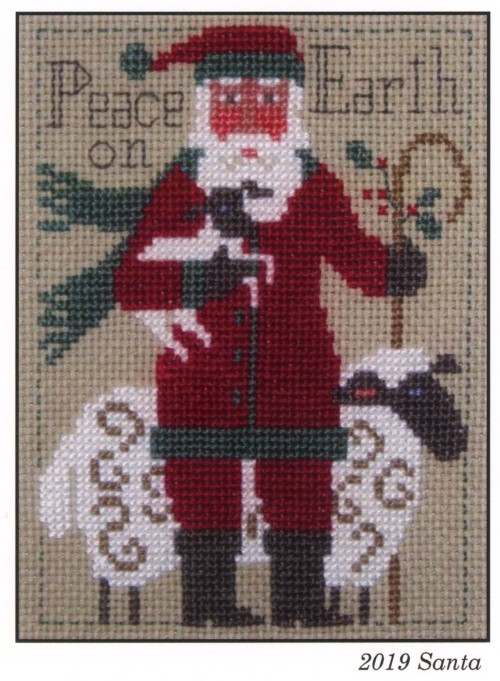 Prairie Schooler Santa, Annual Release Cross Stitch Pattern / 2019