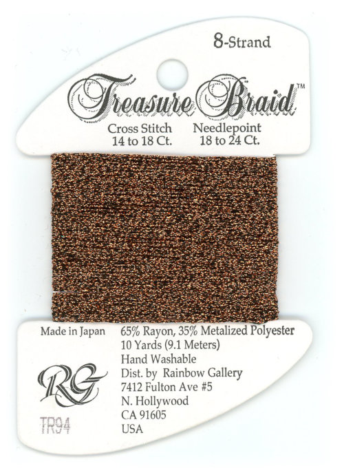 Rainbow Gallery Treasure Braid Size #8 / TR94 Bronze