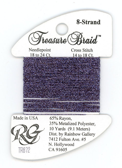 Rainbow Gallery Treasure Braid Size #8 / TR872 Amethyst