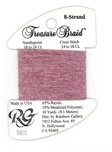 Rainbow Gallery Treasure Braid Size #8 / TR873 Pink