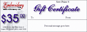 $35 Gift Certificate