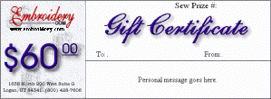 $60 Gift Certificate