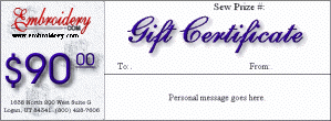 $90 Gift Certificate