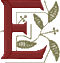 Victorian Monogram 5 Letter E, Larger