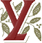 Victorian Monogram 5 Letter Y, Larger