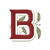 Victorian Monogram 5 Letter B, Smaller