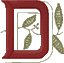 Victorian Monogram 5 Letter D, Smaller