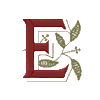 Victorian Monogram 5 Letter E, Smaller