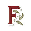 Victorian Monogram 5 Letter F, Smaller