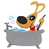 Chumley Takes a Bubble Bath