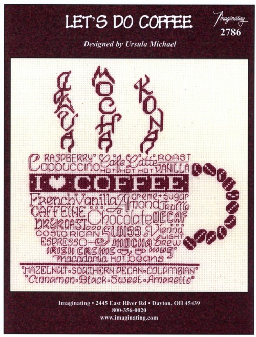 Let's Do Coffee Cross Stitch Pattern