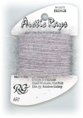 Rainbow Gallery Arctic Rays Wispy Fringe Yarn / AR7 Silver