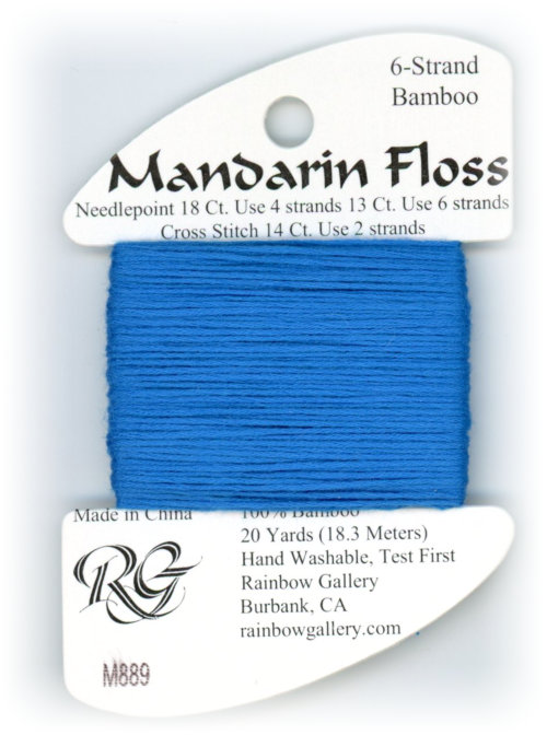 Rainbow Gallery Mandarin Bamboo Floss / M889 Dk Electric Blue