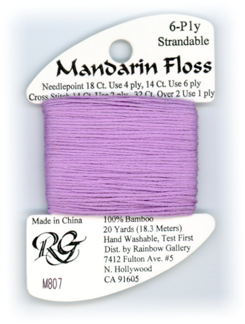 Rainbow Gallery Mandarin Bamboo Floss / M807 Lite Violet