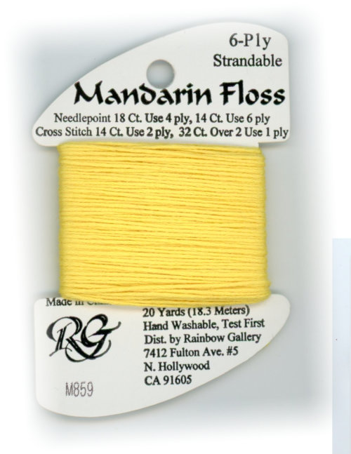 Rainbow Gallery Mandarin Bamboo Floss / M859 Golden Yellow