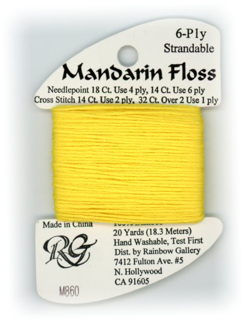 Rainbow Gallery Mandarin Bamboo Floss / M860 Dk Golden Yellow