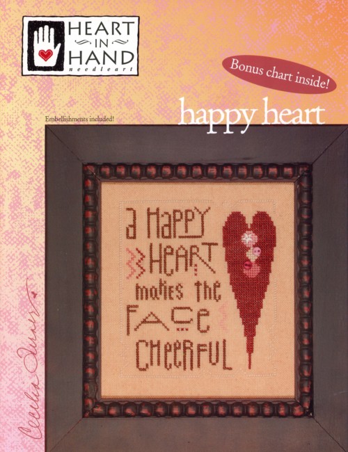 Happy Heart Cross Stitch Pattern