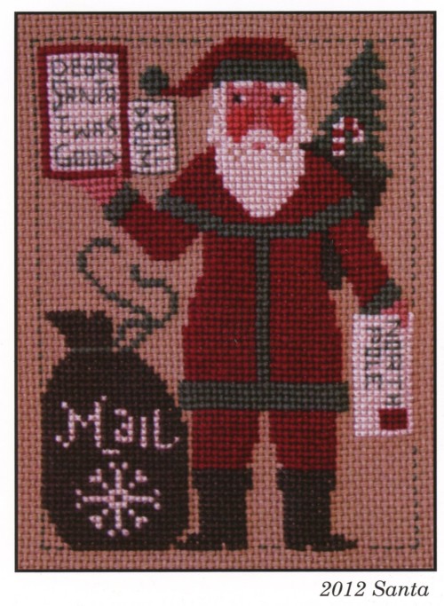 Prairie Schooler Santa, Annual Release Cross Stitch Pattern / 2012