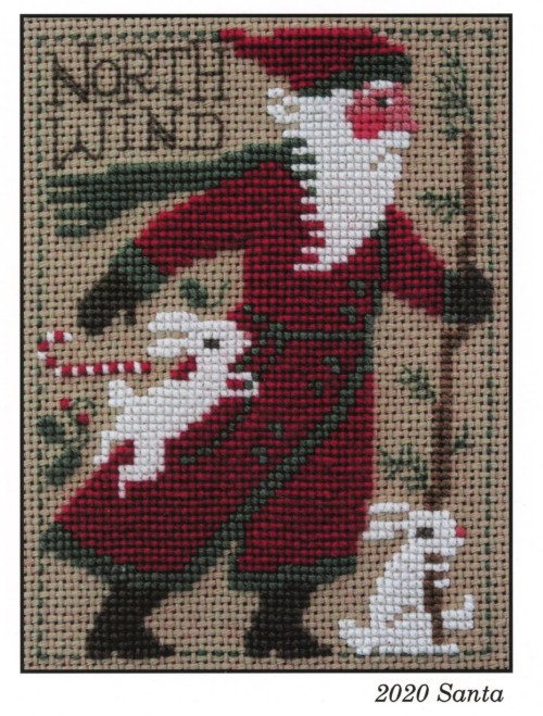 Prairie Schooler Santa, Annual Release Cross Stitch Pattern / 2020