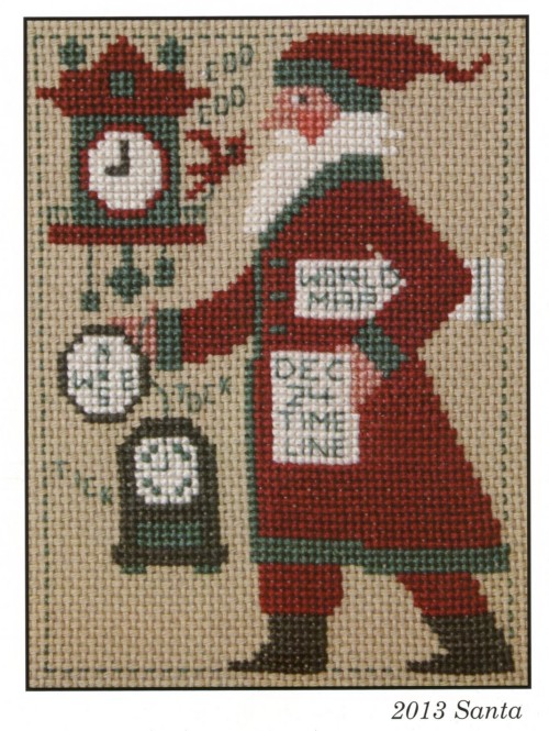 Prairie Schooler Santa, Annual Release Cross Stitch Pattern / 2013