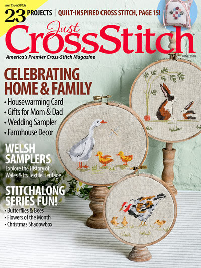 Just Cross stitch magazine, April 2022 edition