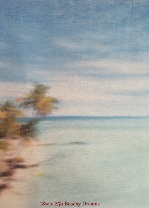 28ct Beachy Dreams Printed Linen / 18w x 25h