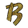Wooden Monogram Letter B, Larger