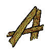 Wooden Monogram Letter A, Smaller