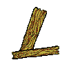 Wooden Monogram Letter L, Smaller