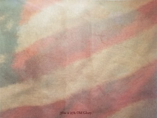 28ct Old Glory Printed Linen / 36w x 27h