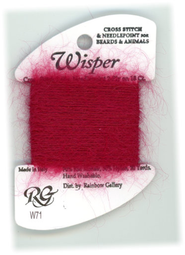 Rainbow Gallery Wisper Yarn / W71 Dark Red