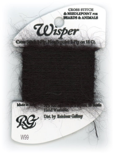 Rainbow Gallery Wisper Yarn / W99 Black