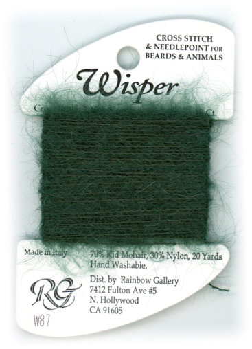 Rainbow Gallery Wisper Yarn / W87 Christmas Green