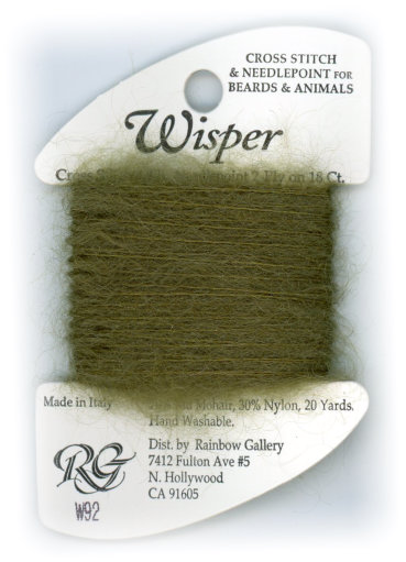 Rainbow Gallery Wisper Yarn / W92 Olive