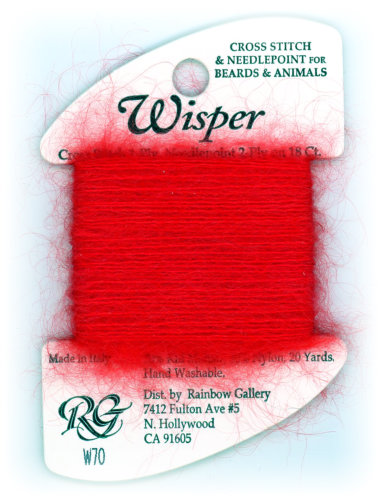 Rainbow Gallery Wisper Yarn / W70 Red