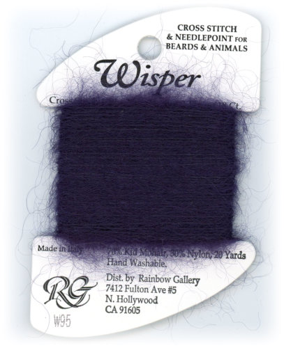 Rainbow Gallery Wisper Yarn / W95 Navy Blue