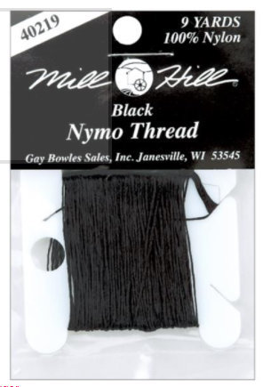 Mill Hill Nymo Beading Thread 9Yd-Black