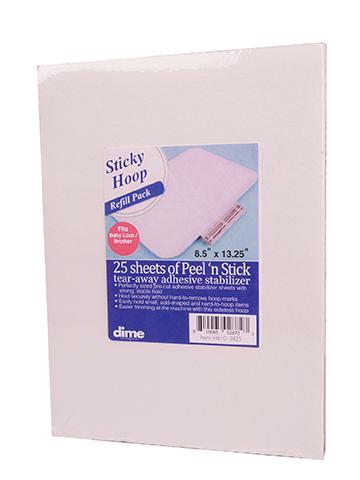 Peel 'n Stick Sticky Hoop Stabilizer Refill Packs / For 4x4 Sticky Hoop