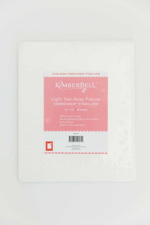 Kimberbell Light Tear-Away 10" x 12" Precuts | 40 Sheets